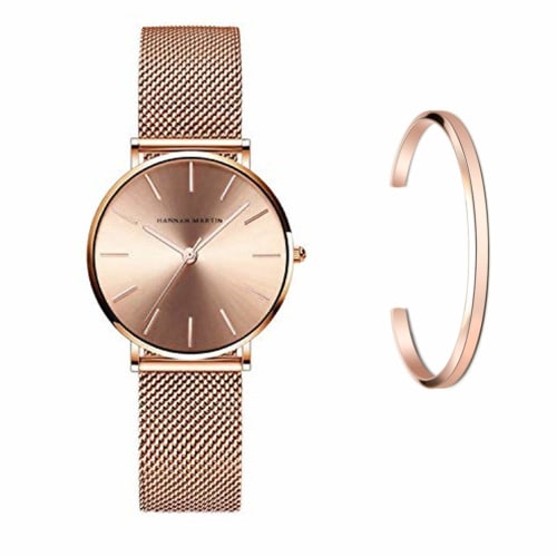 Hannah Martin Women s Watch, Stylish, Classic, Simple, Business Quartz Movement (Rose Gold)
Hannah Martin Women s Watch, Stylish, Classic, Simple, Business Quartz Movement (Rose Gold)
