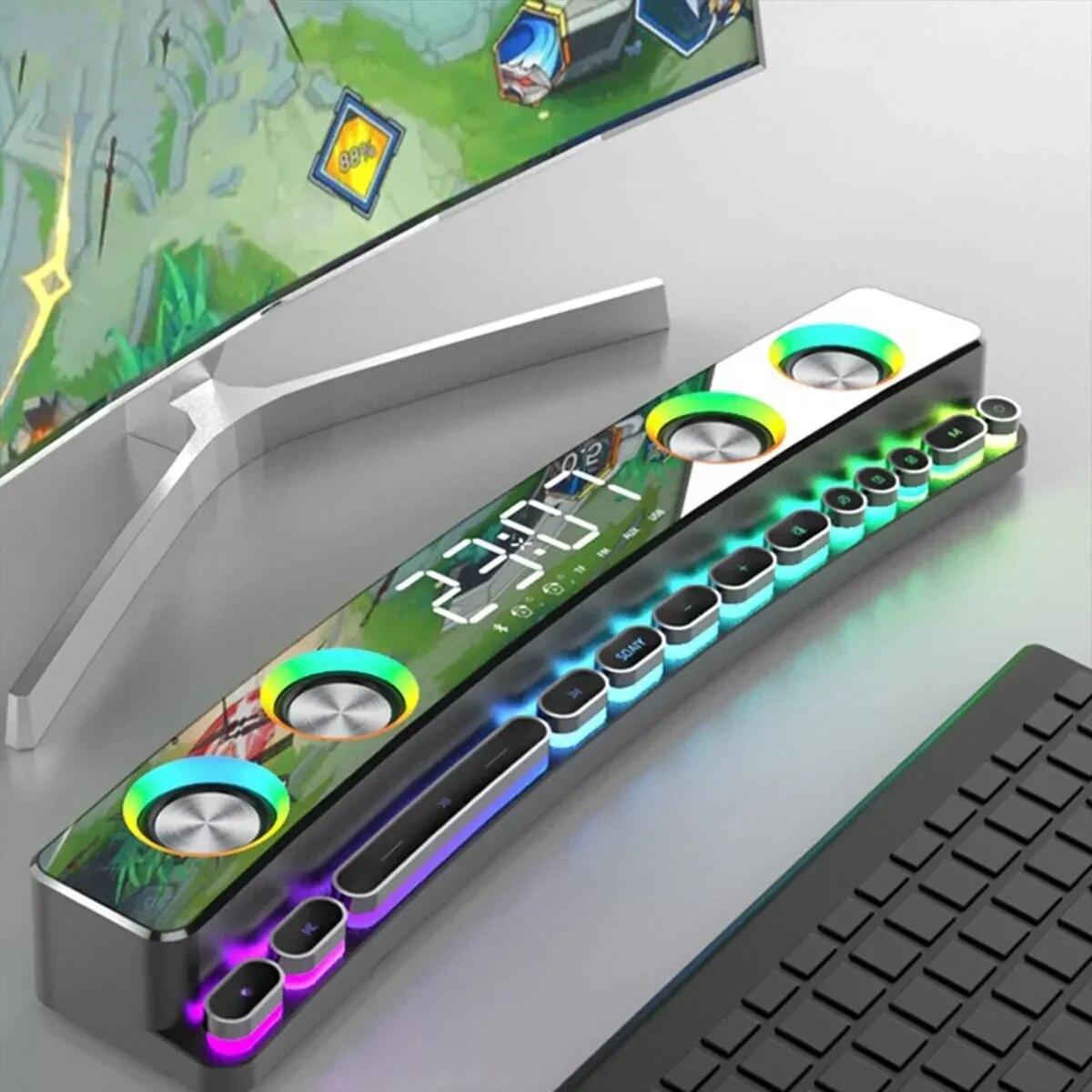 3600 мАч BT Беспроводная игровая Bluetooth-колонка Саундбар USB 3D стерео сабвуфер AUX Домашняя комнатная звуковая панель Компьютерный громкоговоритель SOAIY
3600 мАч BT Беспроводная игровая Bluetooth-колонка Саундбар USB 3D стерео сабвуфер AUX Домашняя комнатная звуковая панель Компьютерный громкоговоритель SOAIY