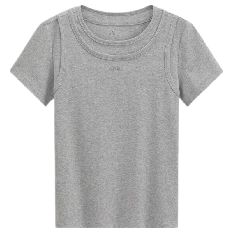 GAP Women s 2026 Summer Faux Two-Piece Logo Embroidered Short Sleeve T-Shirt L (Asian Size)
GAP Women s 2026 Summer Faux Two-Piece Logo Embroidered Short Sleeve T-Shirt L (Asian Size)