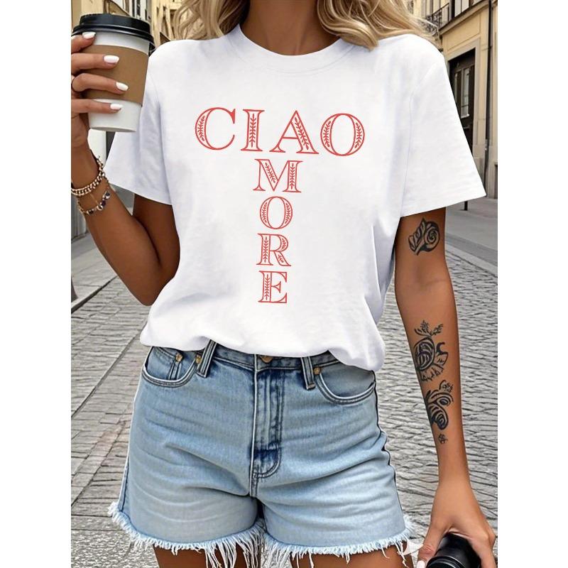 More - Italian Style Women S Short Sleeve Round Neck Casual T-Shirt for Spring And Summer, Perfect for Daily Outings, S белый
More - Italian Style Women S Short Sleeve Round Neck Casual T-Shirt for Spring And Summer, Perfect for Daily Outings, S белый