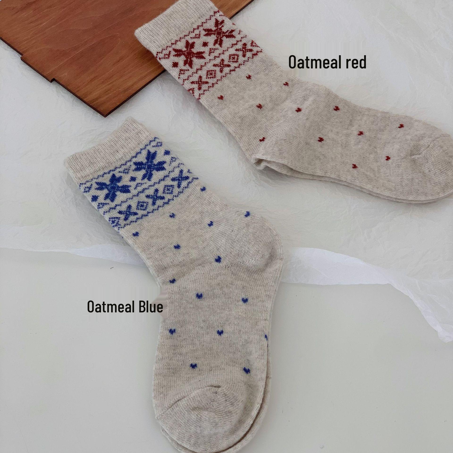 Женские шерстяные носки в стиле Fair Isle - Снежинка Любви Корейский стиль, Теплые и толстые, средней длины до середины голени, для осени/зимы One Size
Женские шерстяные носки в стиле Fair Isle - Снежинка Любви Корейский стиль, Теплые и толстые, средней длины до середины голени, для осени/зимы One Size