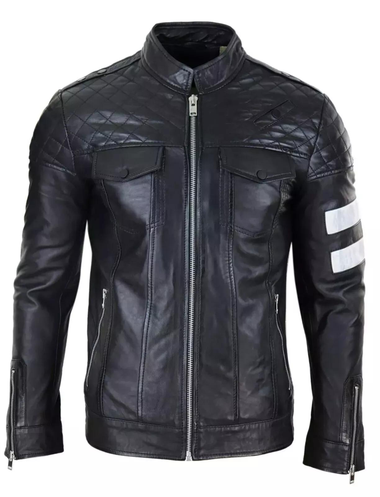 New Men Jacket Black Genuine Lambskin Real Leather Handmade Lambskin Stylish Soft 3XL чорний
New Men Jacket Black Genuine Lambskin Real Leather Handmade Lambskin Stylish Soft 3XL чорний