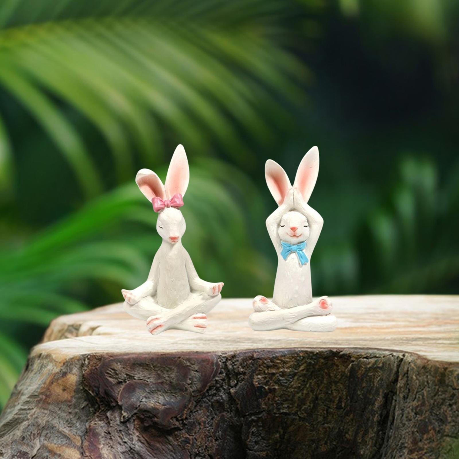 2Pcs Yoga Bunny Statues Rabbit Figurines Home Gift Easter Decorations Meditation Sculptures for
2Pcs Yoga Bunny Statues Rabbit Figurines Home Gift Easter Decorations Meditation Sculptures for