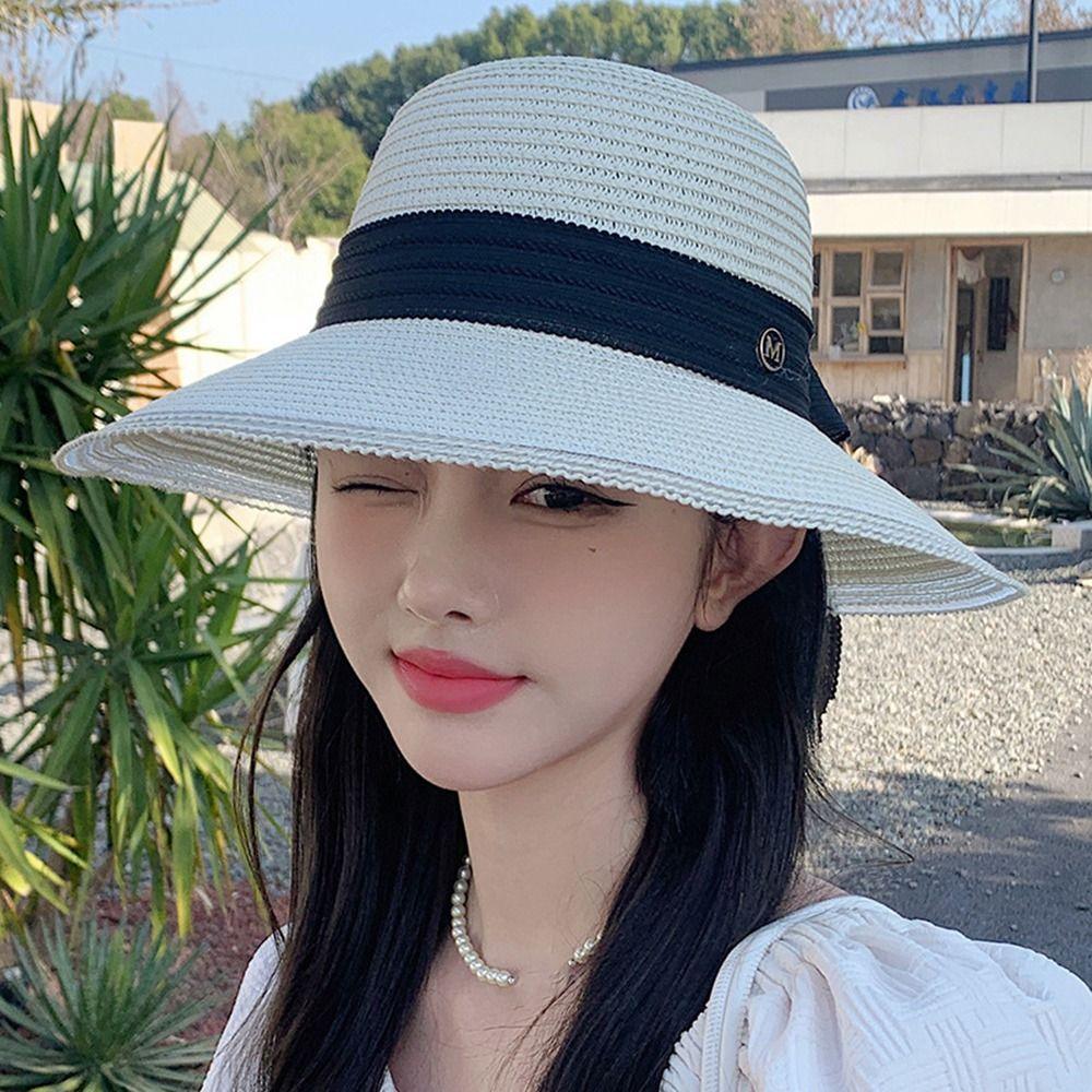British Style Bowknot Ribbon Sun Visor Beach Cap Sunscreen Sun Hat Straw Hat Top Hat Weave Sun Cap
British Style Bowknot Ribbon Sun Visor Beach Cap Sunscreen Sun Hat Straw Hat Top Hat Weave Sun Cap