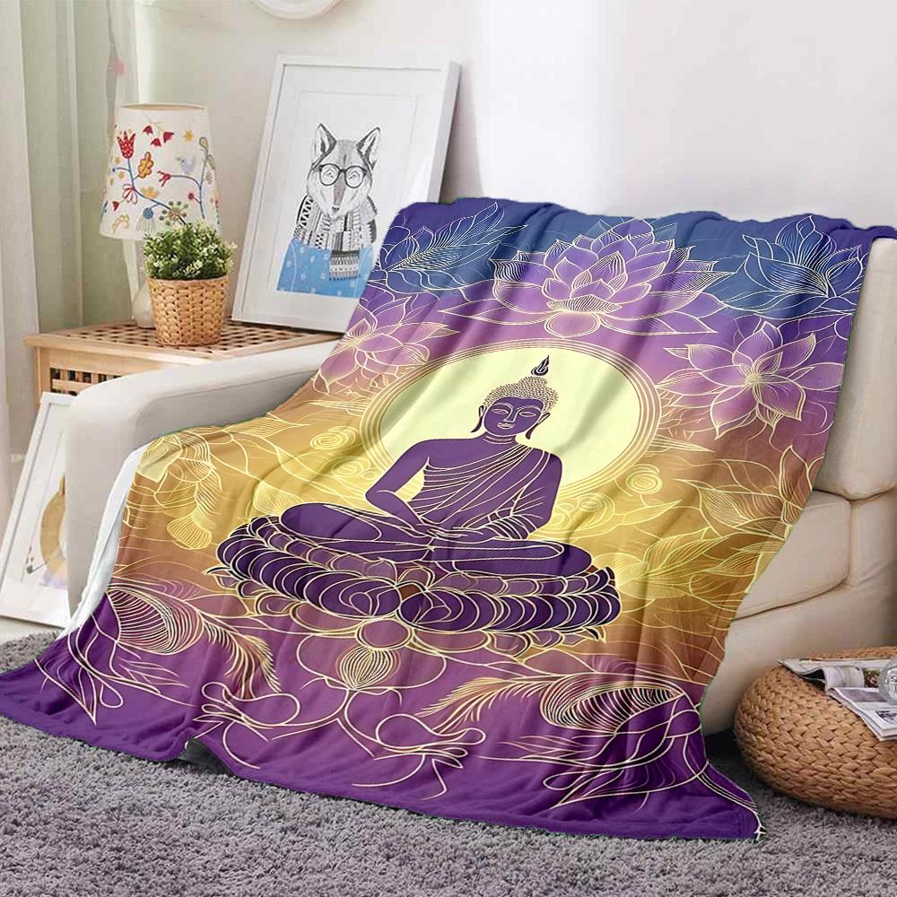 1pc Buddha Lotus Blanket, Lightweight Flannel Throw Blanket for Sofa, Bed, Travel, Camping, Living Room, Office, Couch019 130cmx150cm
1pc Buddha Lotus Blanket, Lightweight Flannel Throw Blanket for Sofa, Bed, Travel, Camping, Living Room, Office, Couch019 130cmx150cm