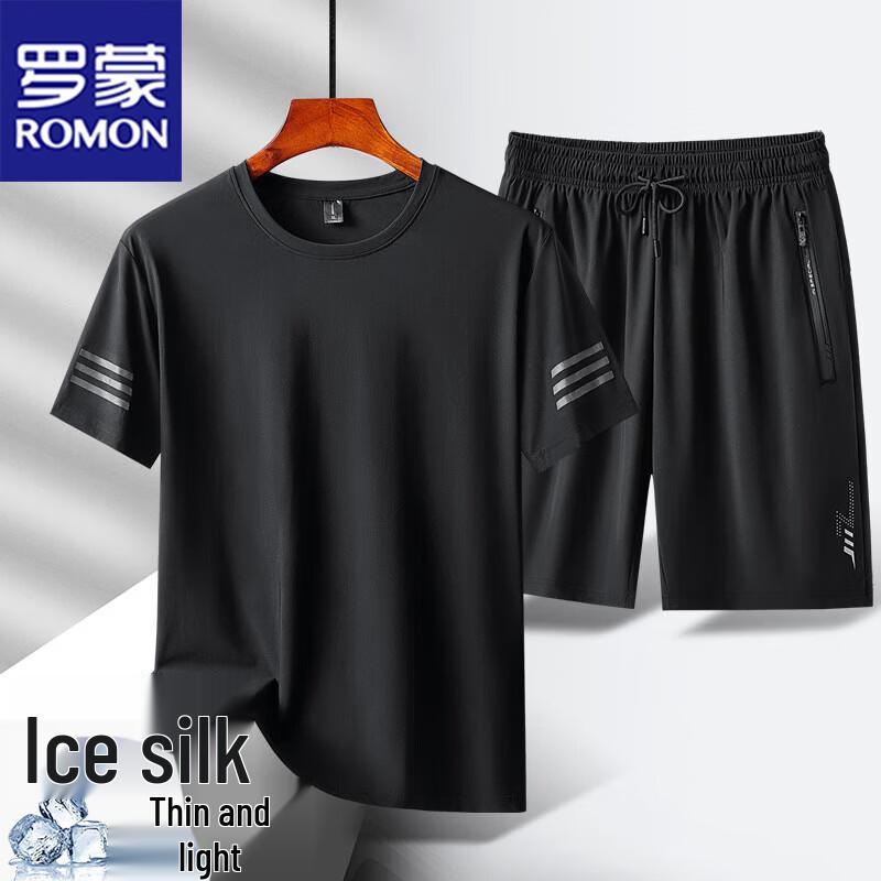 ROMON Men s Summer Ice Silk T-Shirt & Shorts Set XL
ROMON Men s Summer Ice Silk T-Shirt & Shorts Set XL