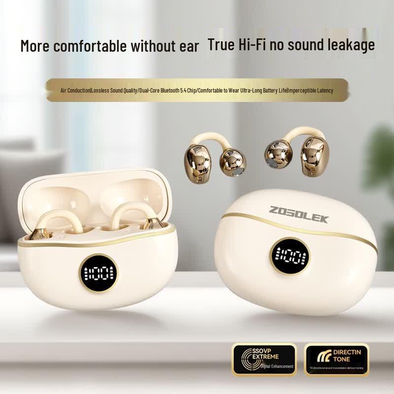 ZOSOLEK E101 True Wireless Clip-on Bluetooth Earbuds
ZOSOLEK E101 True Wireless Clip-on Bluetooth Earbuds
