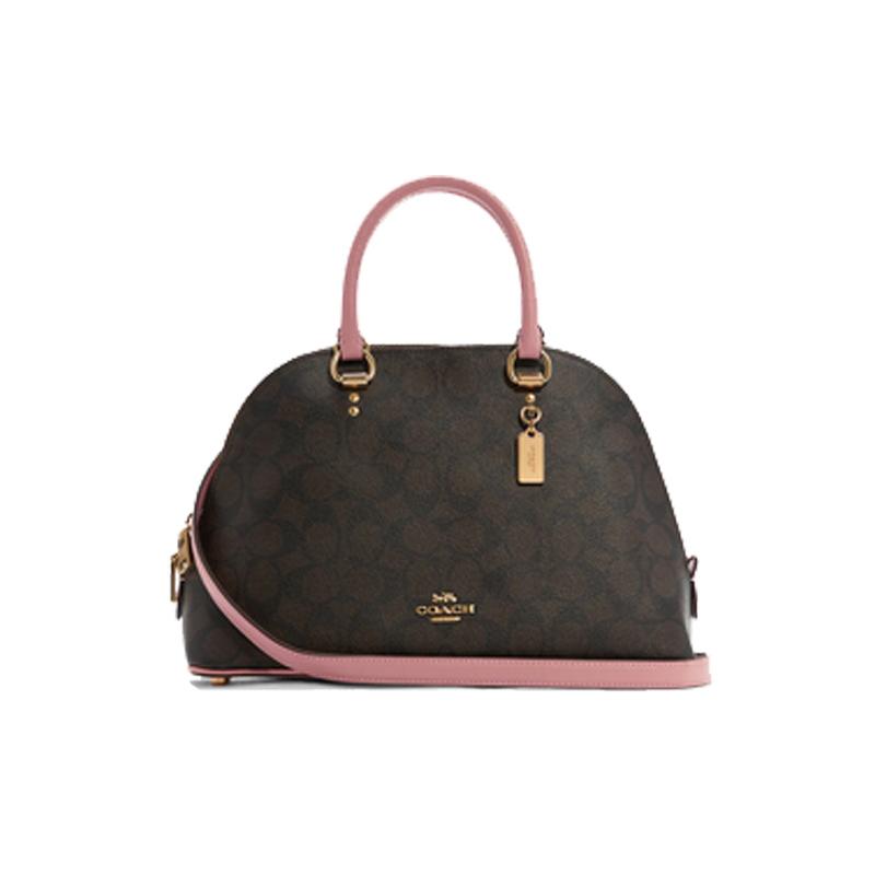 COACH handbag Katy 30 presbyopia all-over detachable shoulder strap with zipper, canvas and leather, shell bag hand-held shoulder crossbody bag, large коричневий
COACH handbag Katy 30 presbyopia all-over detachable shoulder strap with zipper, canvas and leather, shell bag hand-held shoulder crossbody bag, large коричневий