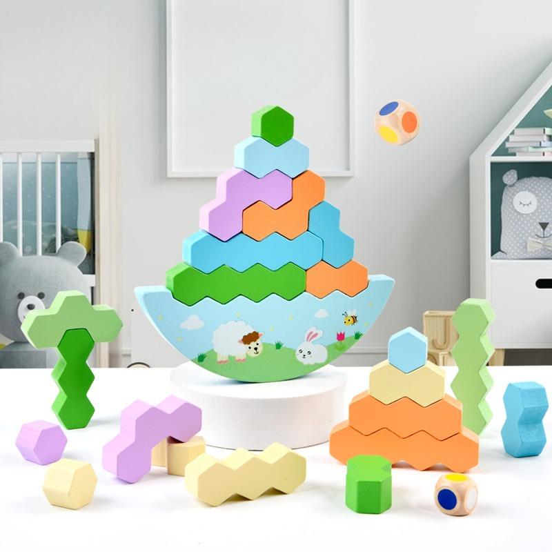 Wooden fun building block stacking music 2-5 year old children stacking high stacking music balance building block educational early education toys
Wooden fun building block stacking music 2-5 year old children stacking high stacking music balance building block educational early education toys
