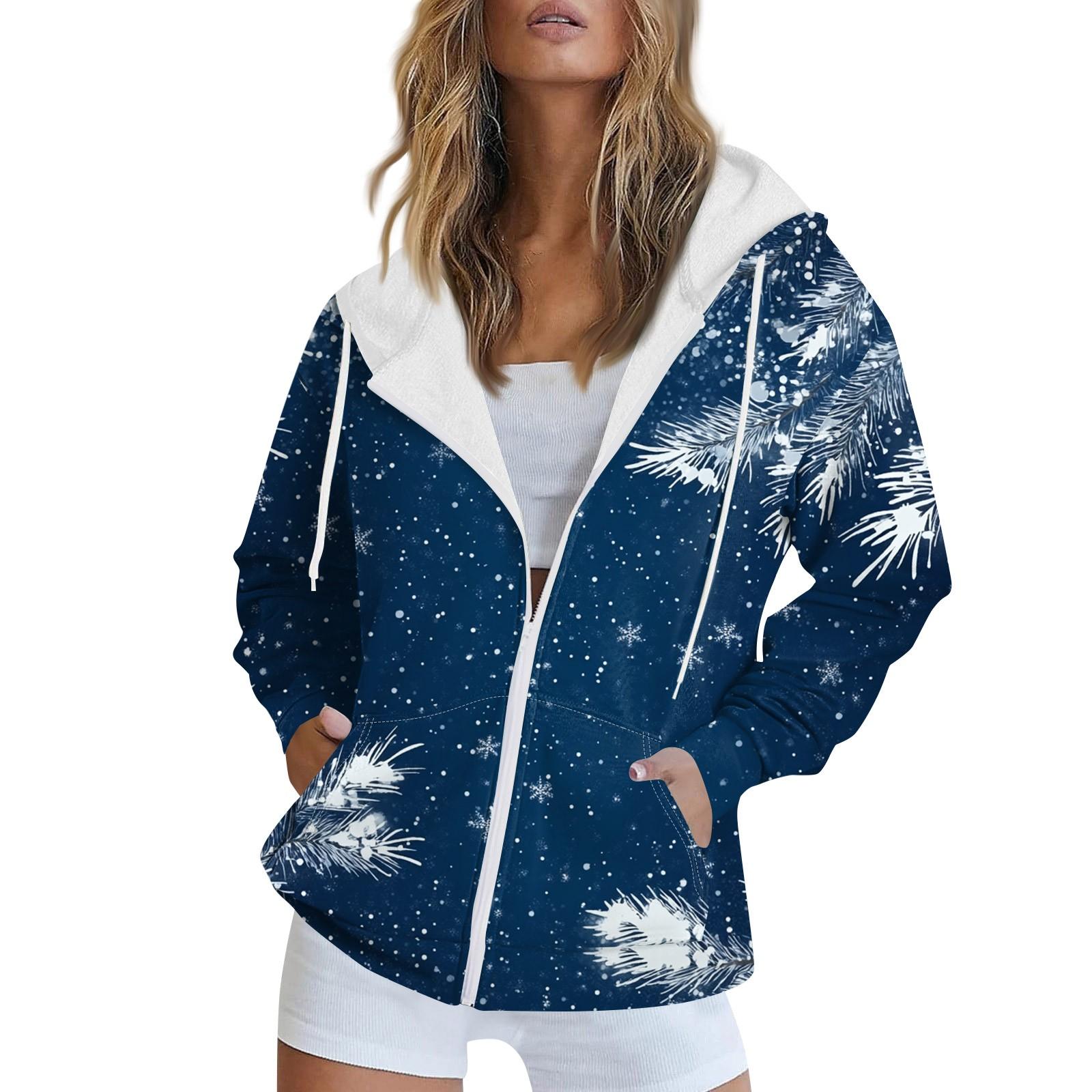 Женская рождественская печатная толстовка, зимняя куртка-кардиган с длинными рукавами и карманами, на молнии, толстовка с капюшоном, верхняя одежда L розовый
Женская рождественская печатная толстовка, зимняя куртка-кардиган с длинными рукавами и карманами, на молнии, толстовка с капюшоном, верхняя одежда L розовый