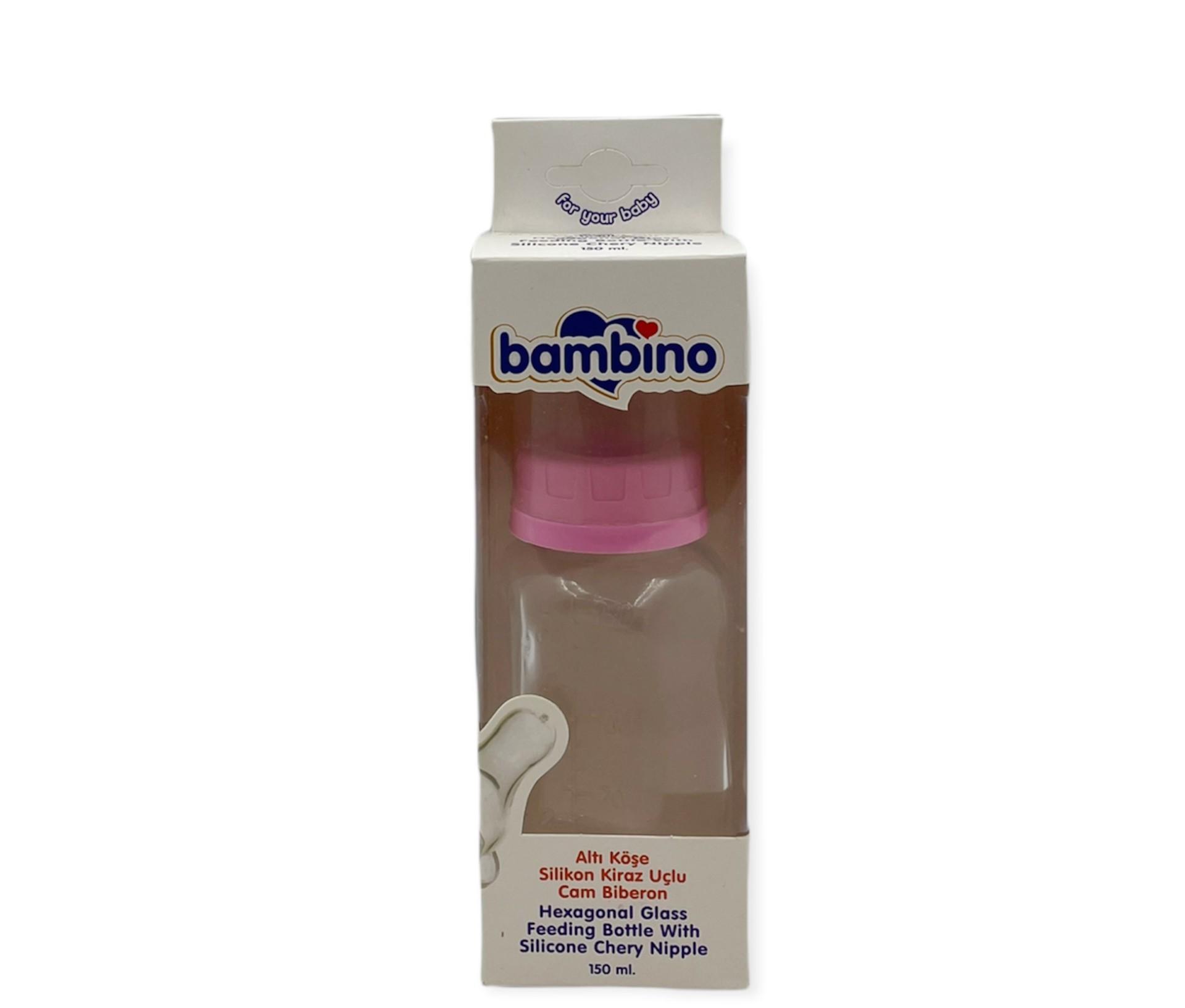 Bambino Six Corner Силиконовая стеклянная бутылочка с вишневым наконечником 150 мл - Розовый
Bambino Six Corner Силиконовая стеклянная бутылочка с вишневым наконечником 150 мл - Розовый