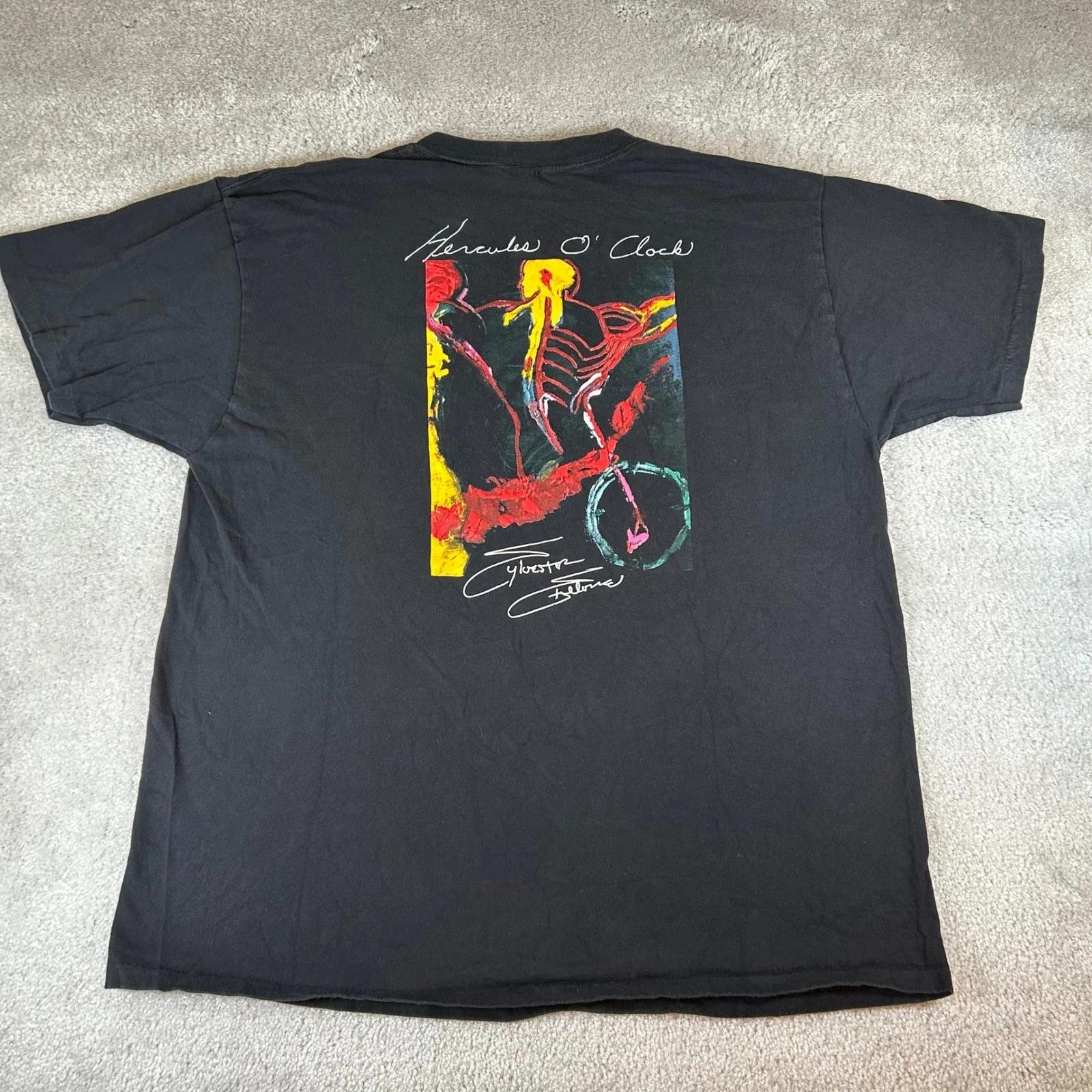 Vintage 90s Planet Hollywood T-shirt Mens XL Hercules O Clock Sylvester Stallone L
Vintage 90s Planet Hollywood T-shirt Mens XL Hercules O Clock Sylvester Stallone L