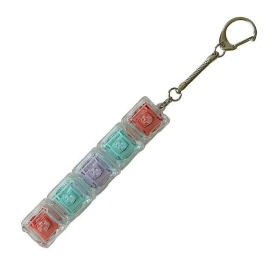 Yousheng Keyboard Fidget Toy 5-Keys Anxiety Relief Finger Clicker Keychain Focus Aid Clear Keycap Keyboard Decompression Button Sensory D
Yousheng Keyboard Fidget Toy 5-Keys Anxiety Relief Finger Clicker Keychain Focus Aid Clear Keycap Keyboard Decompression Button Sensory D