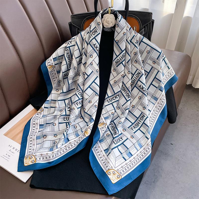 Twill Geometric Square Scarf In Spring Autumn and Summer Large Shawl with Literary and Age-reducing Versatile French Decorative Scarf 90*90cm
Twill Geometric Square Scarf In Spring Autumn and Summer Large Shawl with Literary and Age-reducing Versatile French Decorative Scarf 90*90cm
