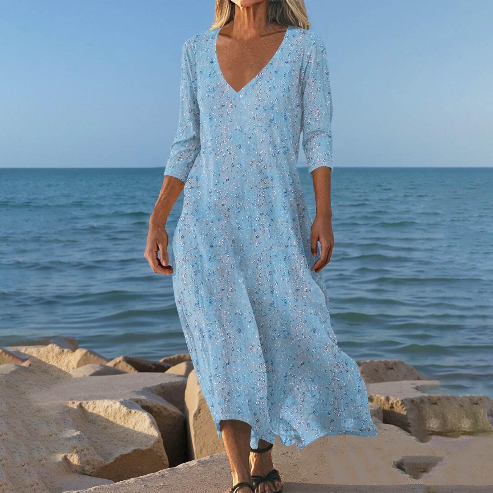 Dresses For Womens Vintage Print Tunic Waisted Midi Dress Summer Casual 3/4 Sleeve Dress XL
Dresses For Womens Vintage Print Tunic Waisted Midi Dress Summer Casual 3/4 Sleeve Dress XL