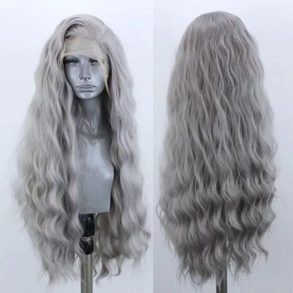 AIMEYA Platinum Wigs for Women Mix Blonde Synthetic Lace Front Wig Black Long Natural Wave Synthetic Hair Wig Daily Use Cosplay (Silver,18inches&Lace Front)
AIMEYA Platinum Wigs for Women Mix Blonde Synthetic Lace Front Wig Black Long Natural Wave Synthetic Hair Wig Daily Use Cosplay (Silver,18inches&Lace Front)