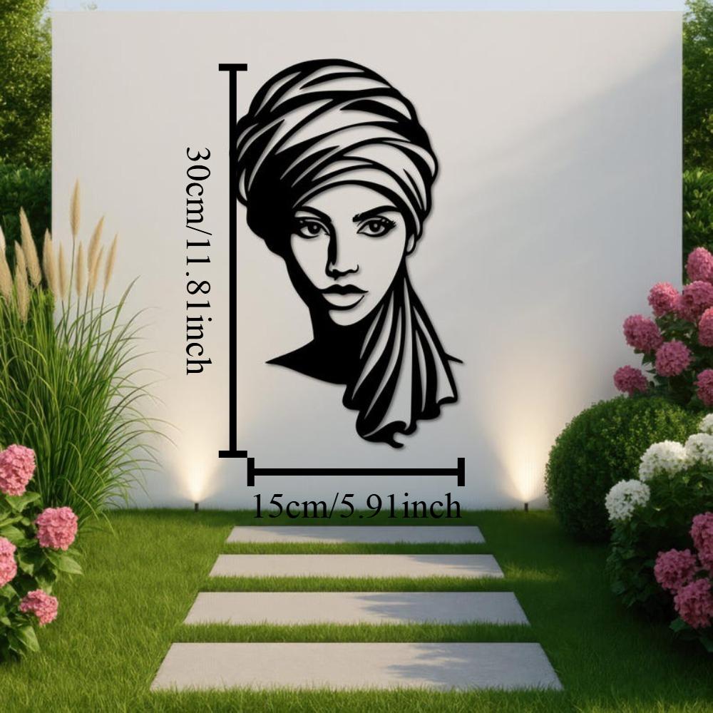 African Woman Metal Wall Art Elegant Female Line Art Decor Boho Portrait Modern Home Decor Gift for Her 12in чорний
African Woman Metal Wall Art Elegant Female Line Art Decor Boho Portrait Modern Home Decor Gift for Her 12in чорний