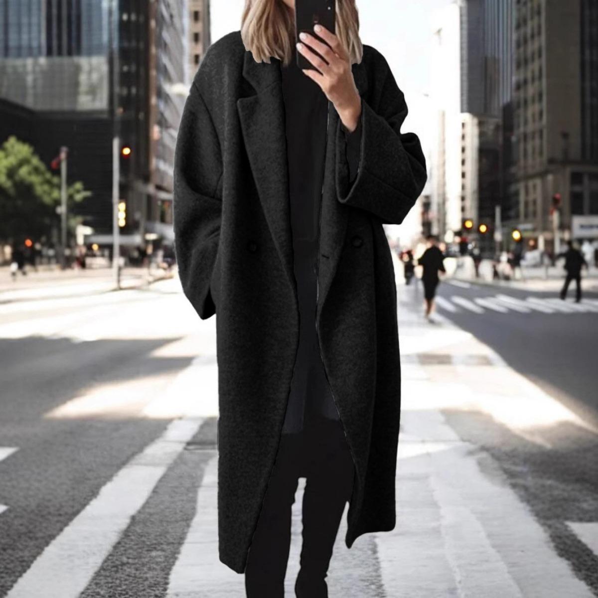 Winter Women s Long Wool Blend Trench Coat, Multiple Colors & Sizes For Cross-border Europe USA S чёрный
Winter Women s Long Wool Blend Trench Coat, Multiple Colors & Sizes For Cross-border Europe USA S чёрный