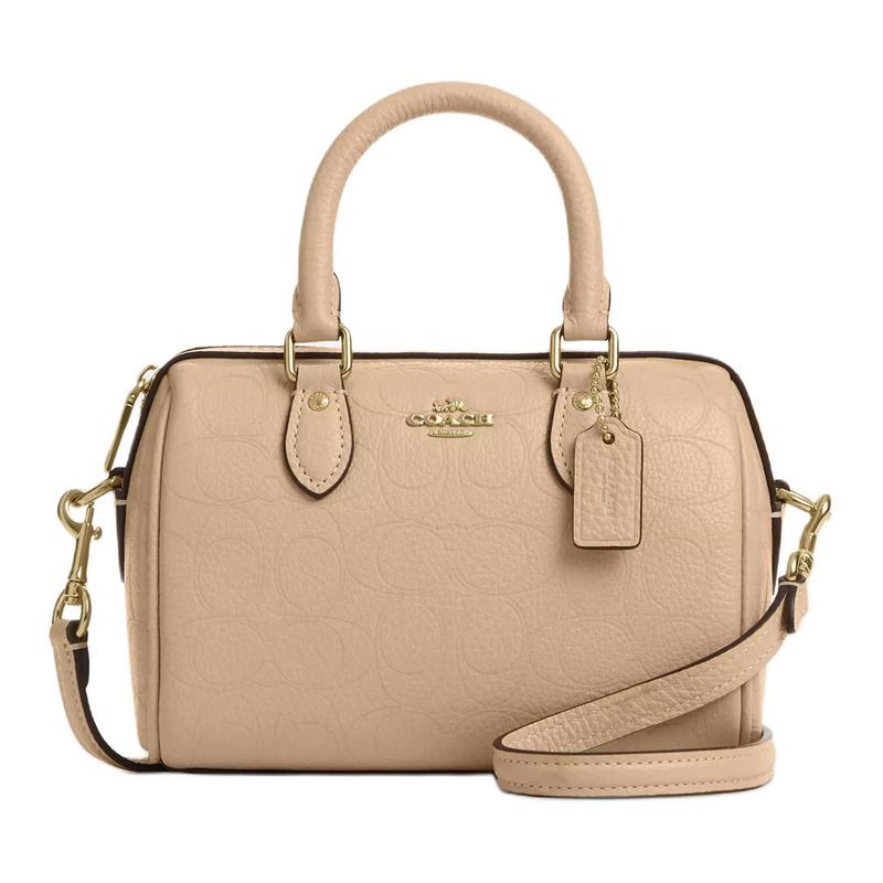 COACH Rowan Metal Logo Brand Print Pebbled Leather Bowling Bag Shoulder Crossbody Tote Small Women s Beige золотий
COACH Rowan Metal Logo Brand Print Pebbled Leather Bowling Bag Shoulder Crossbody Tote Small Women s Beige золотий
