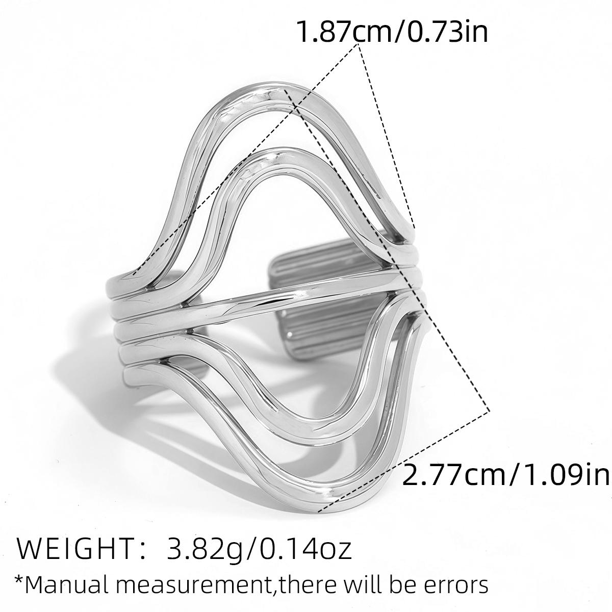 Fashion Geometric Design Stainless Steel Open Ring Stacked Irregular Ring Women s Accessories Party Festival Accessories
Fashion Geometric Design Stainless Steel Open Ring Stacked Irregular Ring Women s Accessories Party Festival Accessories