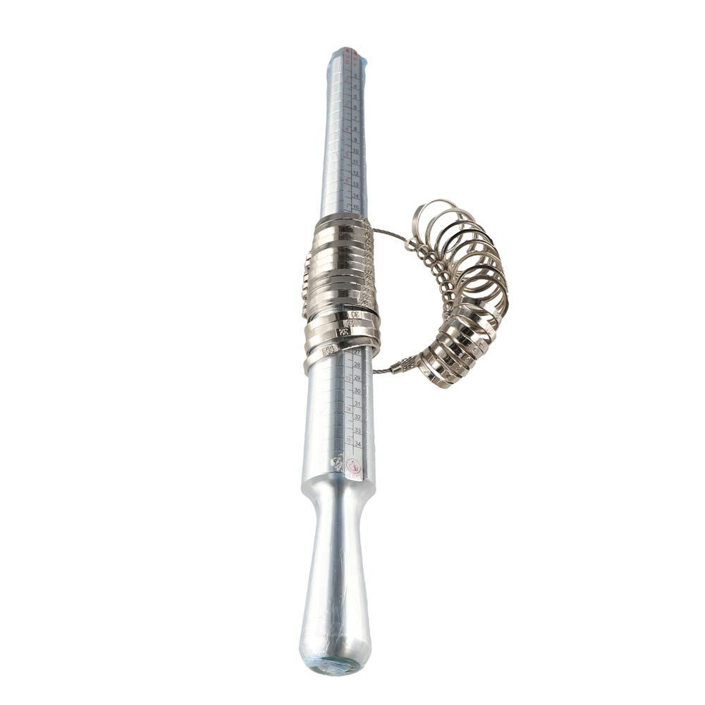 Ring Stick Ring Sizer Measuring Tool Set Ring Gauges with Finger Sizer Jewelry Sizing Measuring Ring Mandrel
Ring Stick Ring Sizer Measuring Tool Set Ring Gauges with Finger Sizer Jewelry Sizing Measuring Ring Mandrel