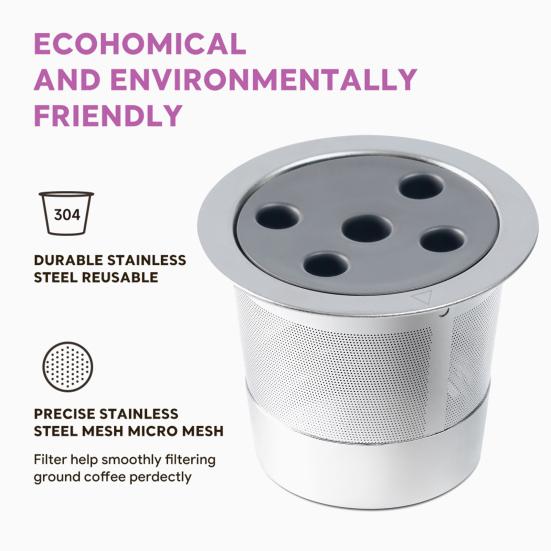 Многоразовая капсула для эспрессо Yousheng для Keurig, многоразовые кофейные капсулы с ложкой и щеткой, кофейные фильтры, капсула для кофе из нержавеющей стали, инструмент для наполнения A
Многоразовая капсула для эспрессо Yousheng для Keurig, многоразовые кофейные капсулы с ложкой и щеткой, кофейные фильтры, капсула для кофе из нержавеющей стали, инструмент для наполнения A