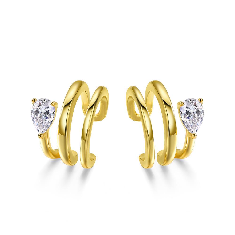 Smyoue 18K Plated Certified Full Moissanite Clip Earrings for Women Pear Cut Pure 925 Silver Lab Diamond Jewelry Wholesale one pair
Smyoue 18K Plated Certified Full Moissanite Clip Earrings for Women Pear Cut Pure 925 Silver Lab Diamond Jewelry Wholesale one pair