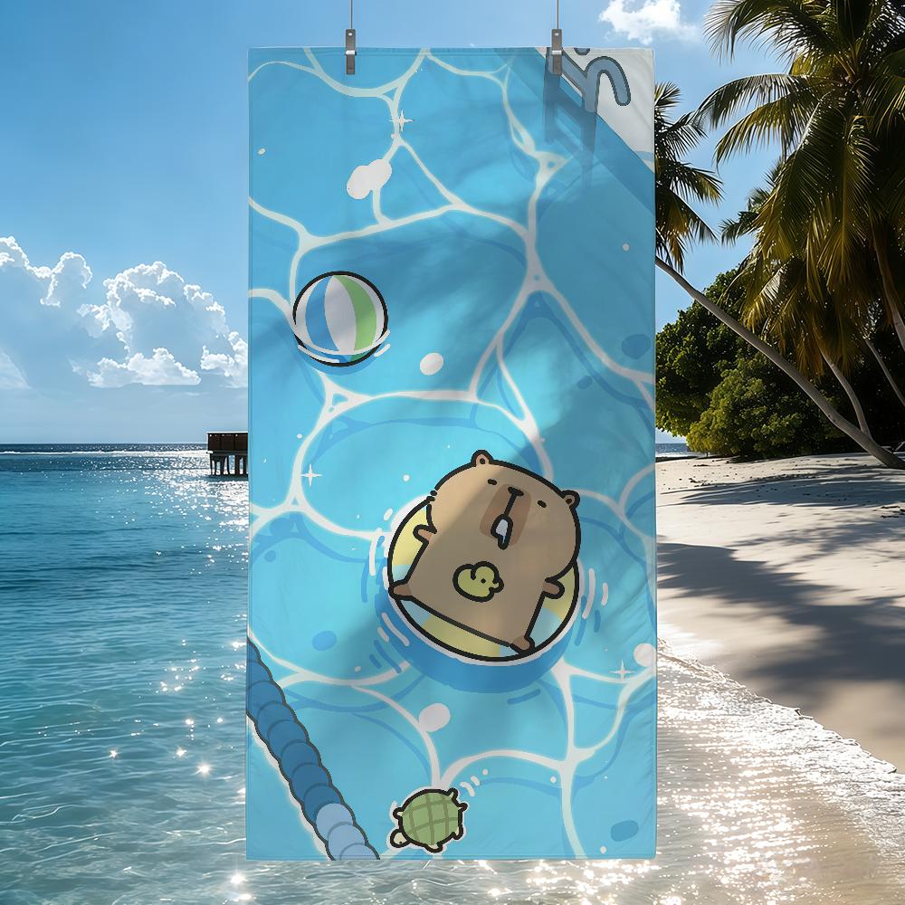 Cartoon Capybara Summer cute Towel Quick Drying Beach Towels Are Suitable For Swimming Pools Camping Yoga And The Gym W30*H60(CM)
Cartoon Capybara Summer cute Towel Quick Drying Beach Towels Are Suitable For Swimming Pools Camping Yoga And The Gym W30*H60(CM)