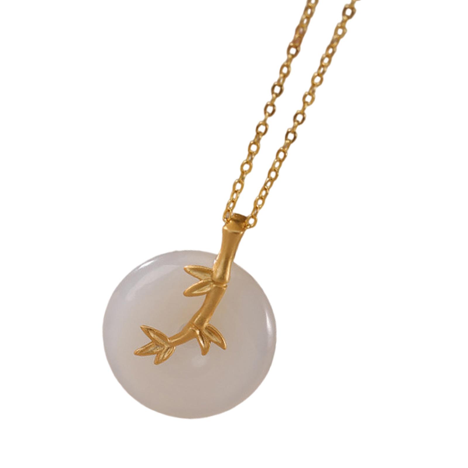 Fashionable Natural Beauty Hotan White Jades Necklace Pendant in Bamboo Styles with Silver Gold Plated Finish Use 1
Fashionable Natural Beauty Hotan White Jades Necklace Pendant in Bamboo Styles with Silver Gold Plated Finish Use 1