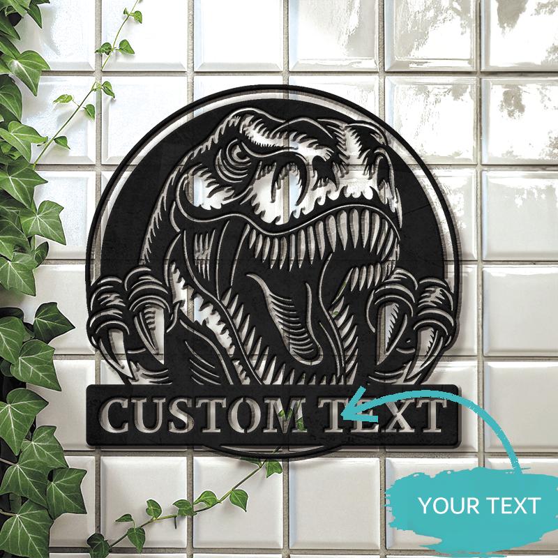 Custom Personalized Dinosaur Metal Sign Handcrafted for Home Outdoor Jurassic Wall Art Gift
Custom Personalized Dinosaur Metal Sign Handcrafted for Home Outdoor Jurassic Wall Art Gift