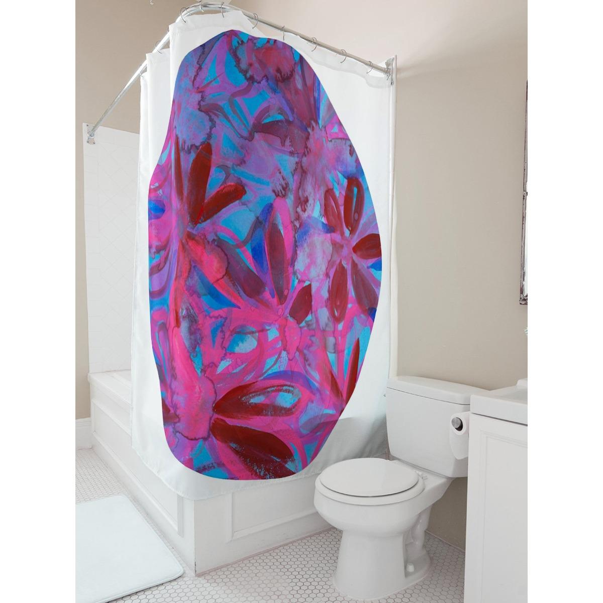Colorful Abstract Floral Print Shower Curtain For Bathroom Decor W60H190(CM)-1 Pcs
Colorful Abstract Floral Print Shower Curtain For Bathroom Decor W60H190(CM)-1 Pcs