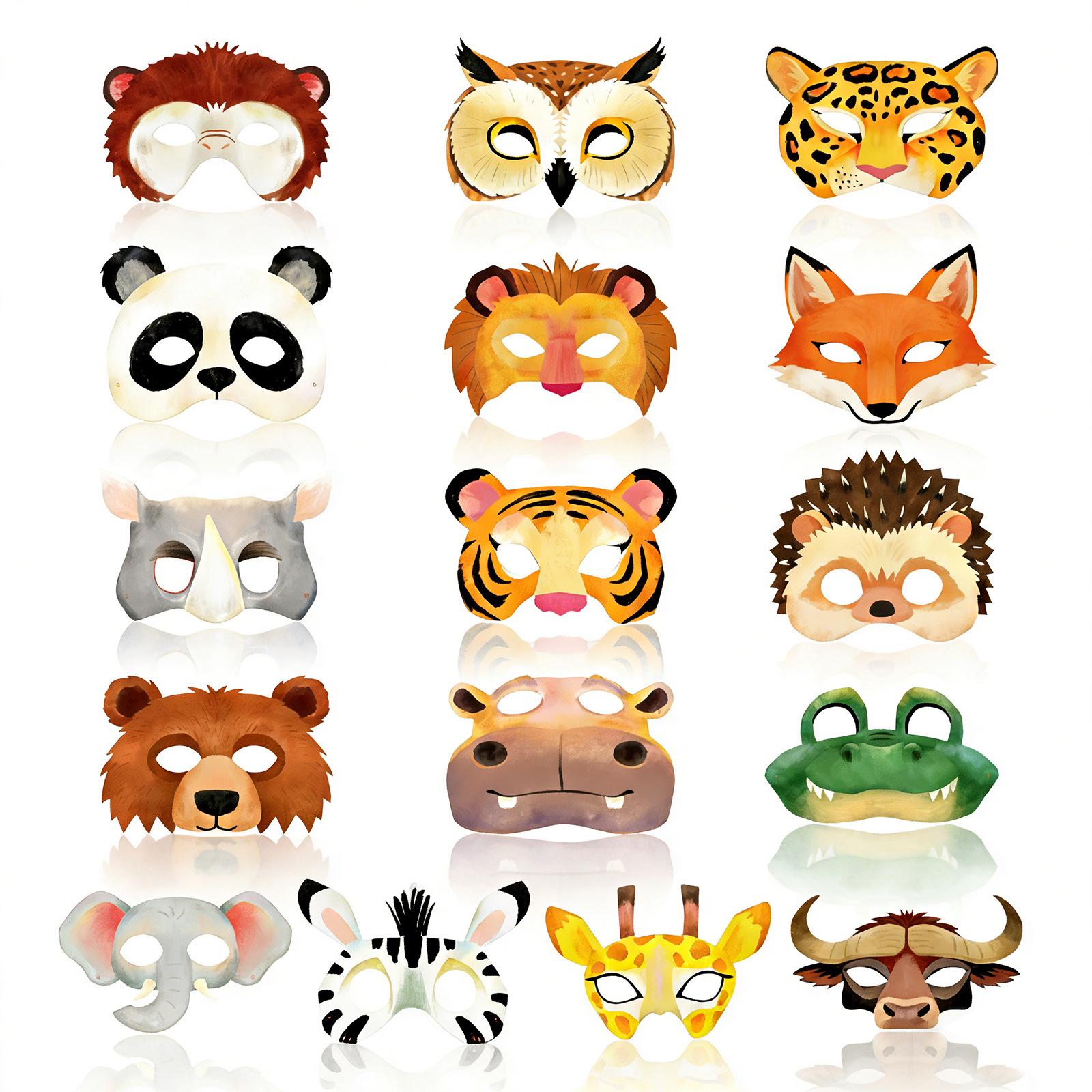 Jungle Animal Cartoon Masks - 16-Pack for Birthday Parties & Cosplay
Jungle Animal Cartoon Masks - 16-Pack for Birthday Parties & Cosplay