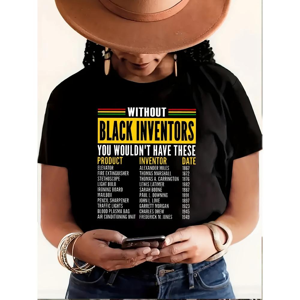 Black Inventors History Women s Tee Educational Graphic Casual Green Top 3XL
Black Inventors History Women s Tee Educational Graphic Casual Green Top 3XL