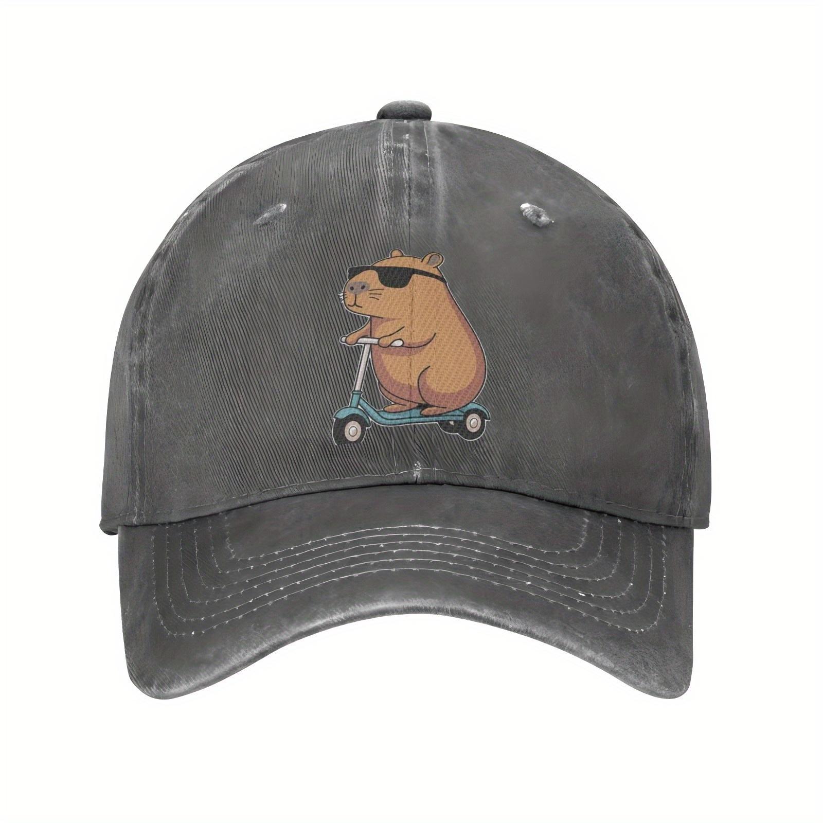 Cool Capybara Riding Scooter Print Baseball Cap Casual Unisex Adjustable Sun Protection Cotton Hat One Size
Cool Capybara Riding Scooter Print Baseball Cap Casual Unisex Adjustable Sun Protection Cotton Hat One Size