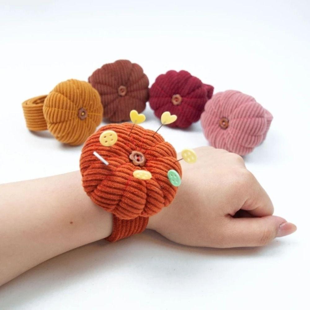 Sewing Tool Needle Cushion Pumpkin Shaped Needle Pillow DIY Wrist Pin Cushion Needlework розовый
Sewing Tool Needle Cushion Pumpkin Shaped Needle Pillow DIY Wrist Pin Cushion Needlework розовый