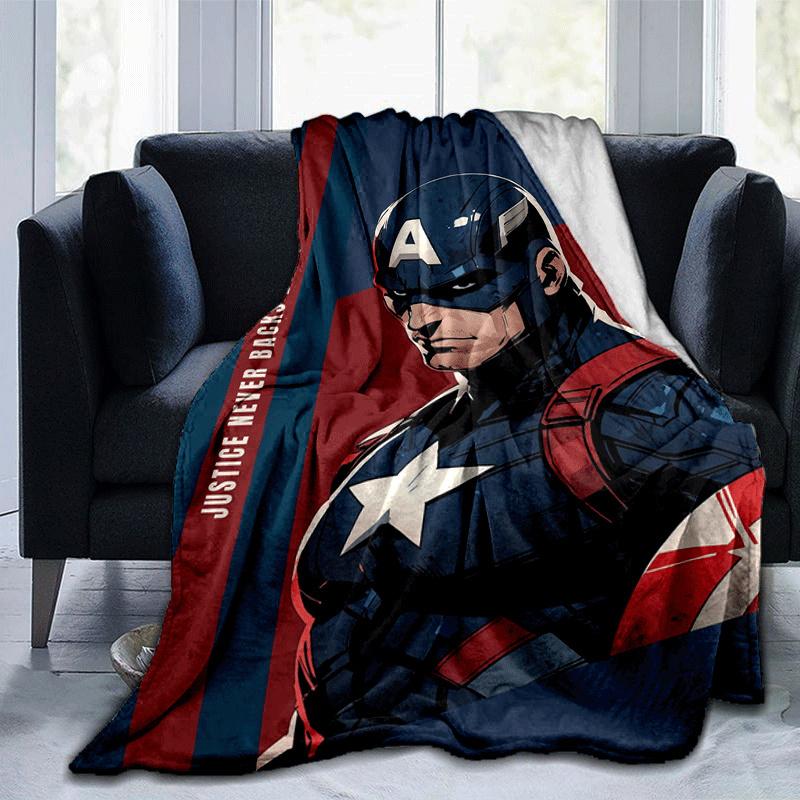 1pc Captain America Printing Blanket - Soft, All-Season Throw for Living Room, Bedroom,Personalized Gift with Adorable Cartoon Design 80cmx120cm(31inx47in)
1pc Captain America Printing Blanket - Soft, All-Season Throw for Living Room, Bedroom,Personalized Gift with Adorable Cartoon Design 80cmx120cm(31inx47in)