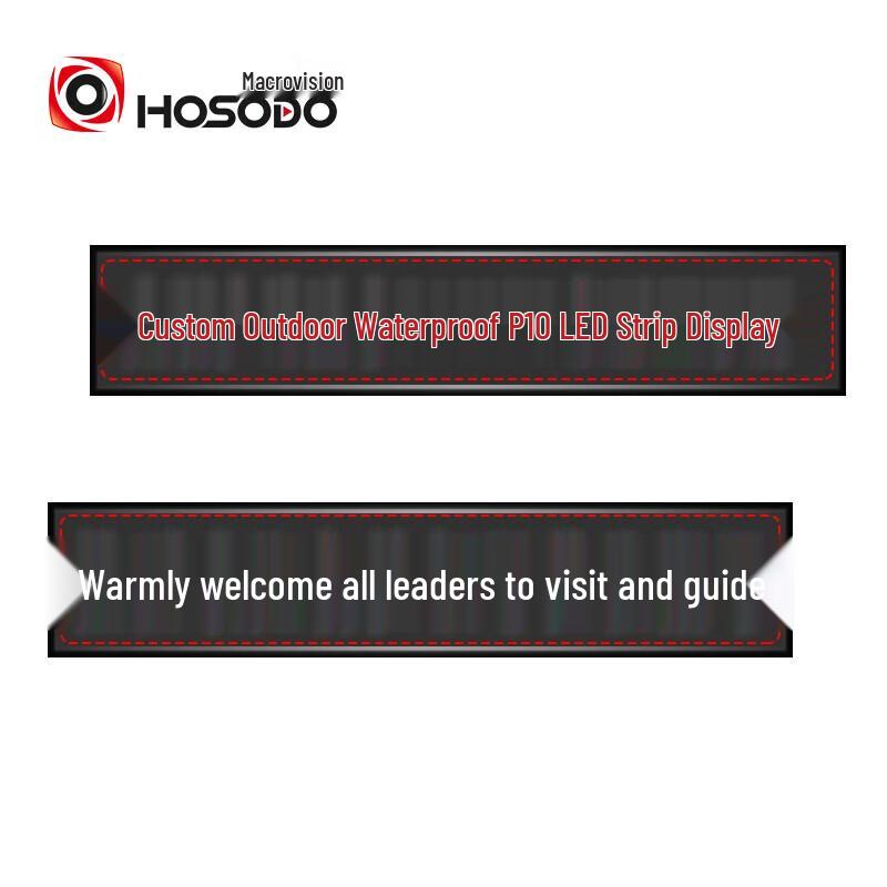 HOSODO Outdoor P10D Single-Color Waterproof LED Scrolling Display (CN version)
HOSODO Outdoor P10D Single-Color Waterproof LED Scrolling Display (CN version)