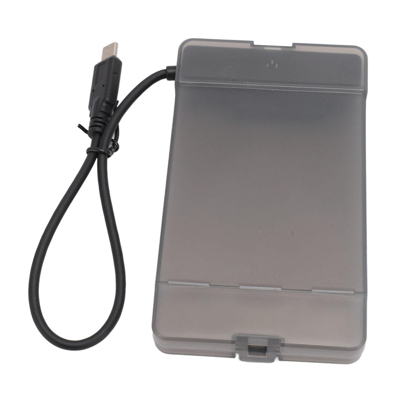 USB C 2.5 Inch Hard Drive Enclosure 5Gbps External Transparent Case for 7‑9.5mm 2.5 Inch SATA SSD HDD Transparent Black прозорий колір чорний
USB C 2.5 Inch Hard Drive Enclosure 5Gbps External Transparent Case for 7‑9.5mm 2.5 Inch SATA SSD HDD Transparent Black прозорий колір чорний