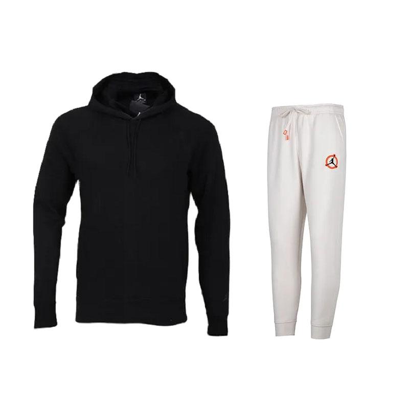 Jordan Pullover Hoodie And Drawstring Cuffed Sweatpants Casual Sports Set Unisex sets AQ1209-010+DV7597-030 L
Jordan Pullover Hoodie And Drawstring Cuffed Sweatpants Casual Sports Set Unisex sets AQ1209-010+DV7597-030 L