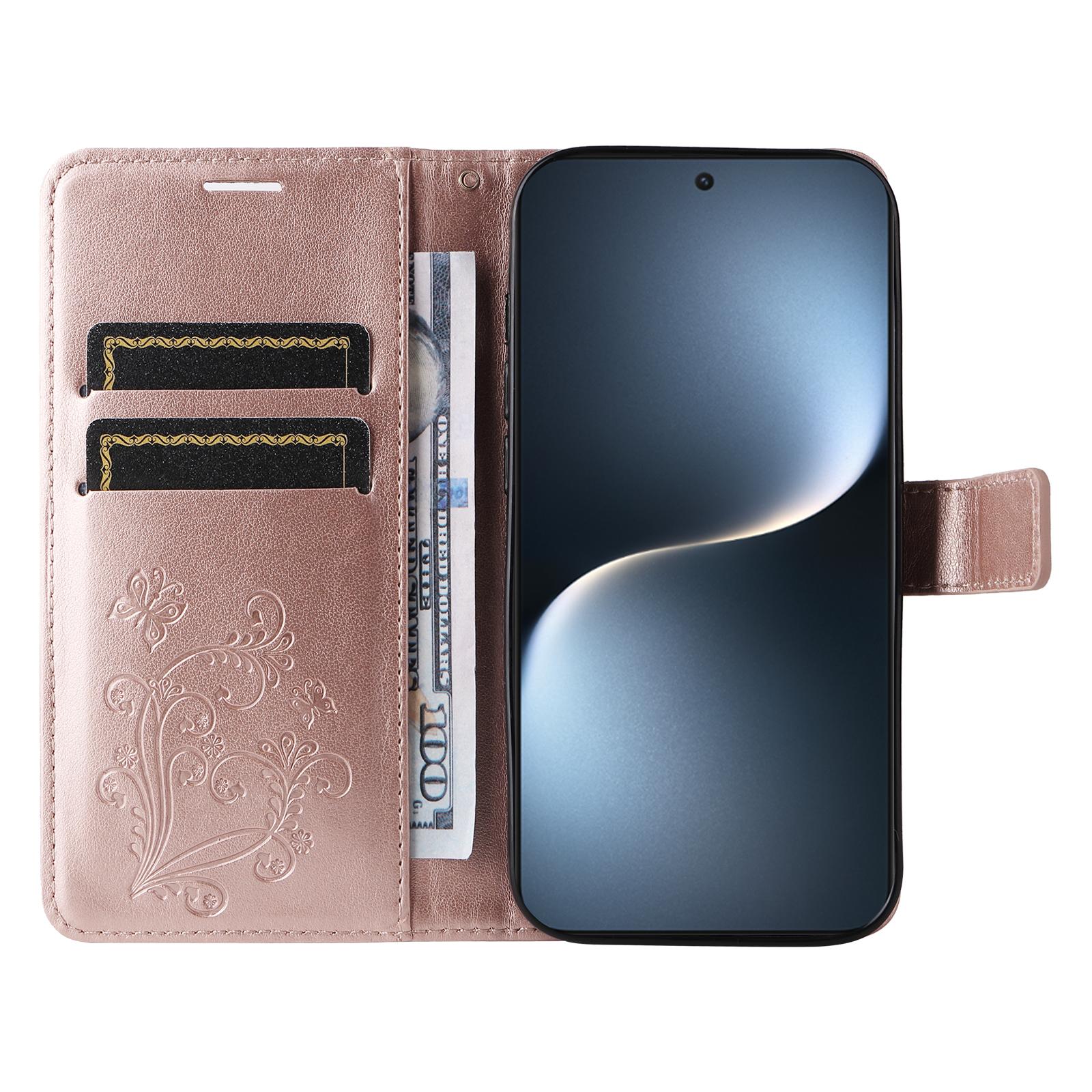 For Honor Magic7 5G Wallet Case Floral Butterfly Imprinted Leather Phone Cover Stand Rose Gold
For Honor Magic7 5G Wallet Case Floral Butterfly Imprinted Leather Phone Cover Stand Rose Gold
