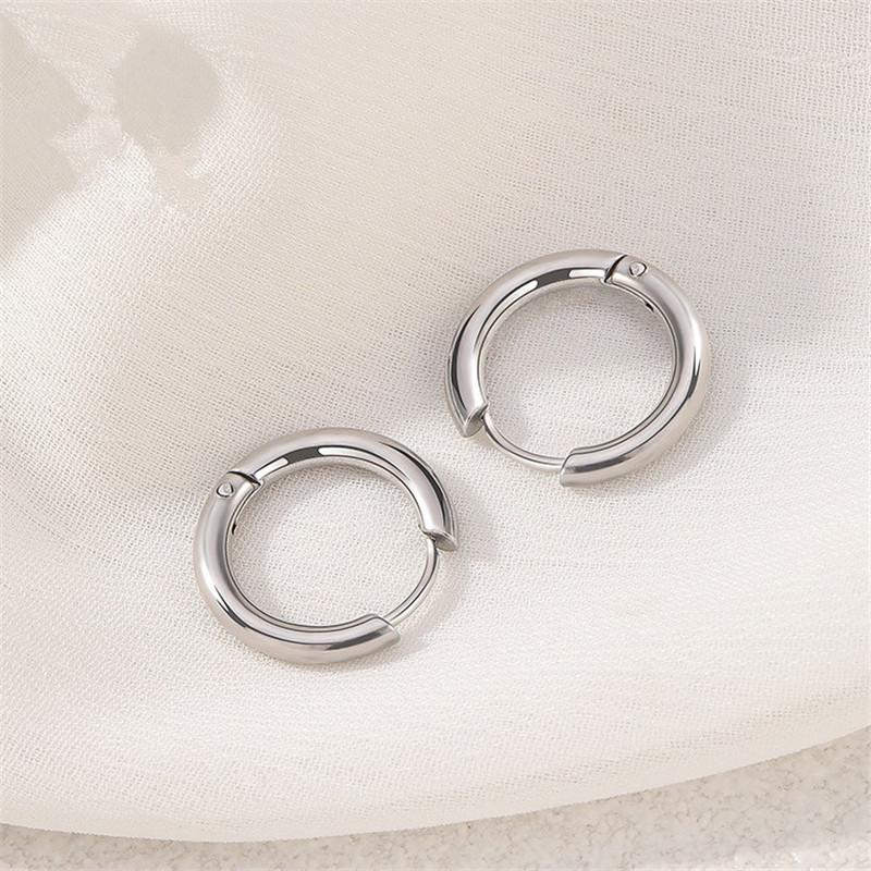 5pcs/lot Stainless Steel Circle Hoop Earrings For Women Girls Black Gold Color Silver Color Round Geometry Earrings Jewelry 8mm
5pcs/lot Stainless Steel Circle Hoop Earrings For Women Girls Black Gold Color Silver Color Round Geometry Earrings Jewelry 8mm