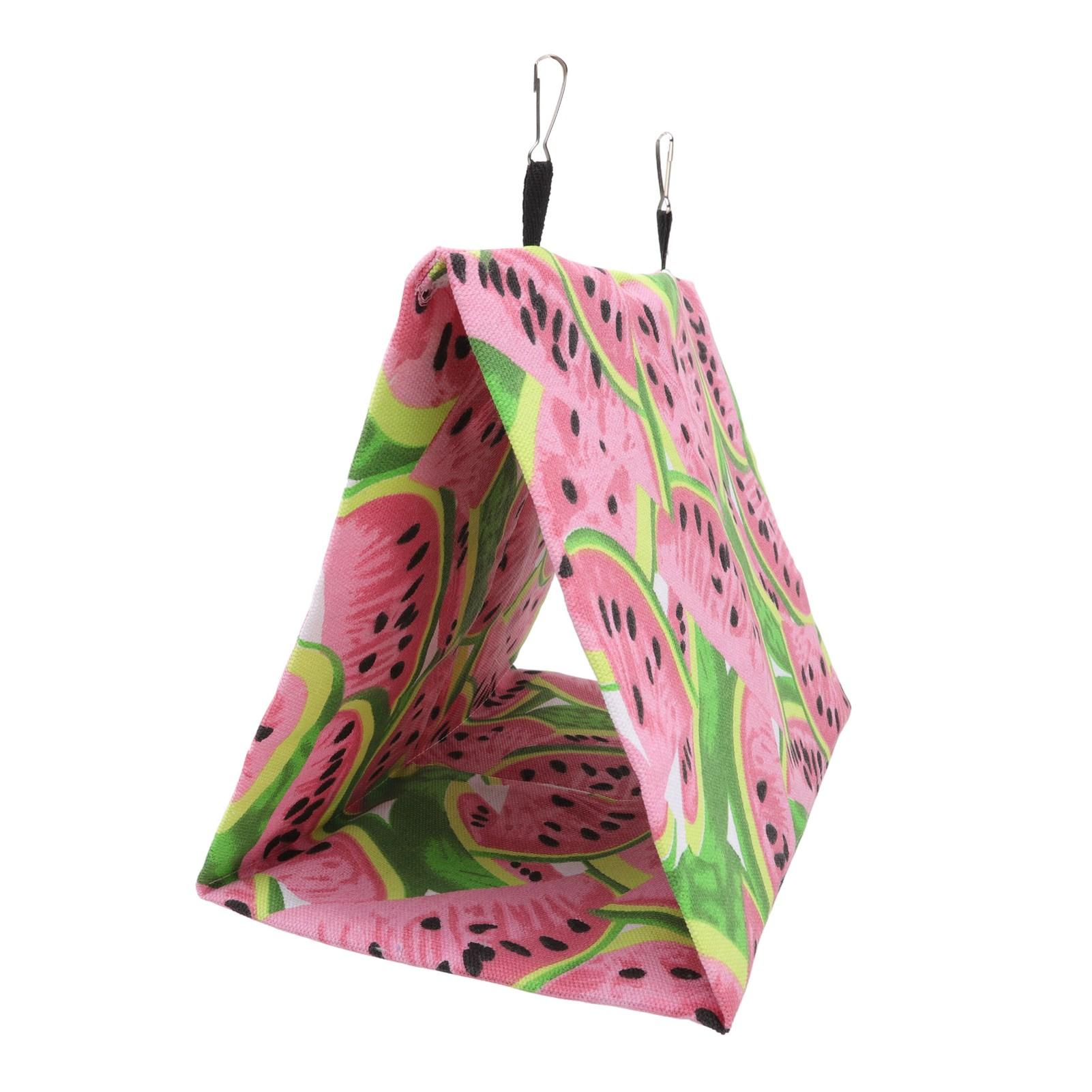 Parrot Hammock Canvas Colourful Watermelon Pattern Soft Comfortable Bird Triangle Nest for Bird Play and Rest 29x19x21cm/11.5x7.5x9.3in
Parrot Hammock Canvas Colourful Watermelon Pattern Soft Comfortable Bird Triangle Nest for Bird Play and Rest 29x19x21cm/11.5x7.5x9.3in