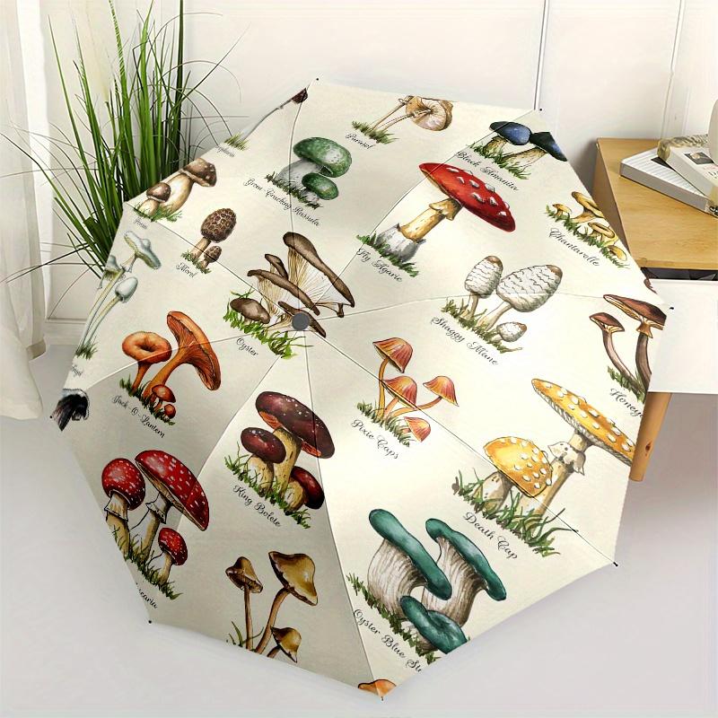 Mushroom Identification Theme 8 Bone Hand Automatic Folding Umbrella, Compact and Portable Design, A Perfect Gift for Birthday, Christmas or
Mushroom Identification Theme 8 Bone Hand Automatic Folding Umbrella, Compact and Portable Design, A Perfect Gift for Birthday, Christmas or