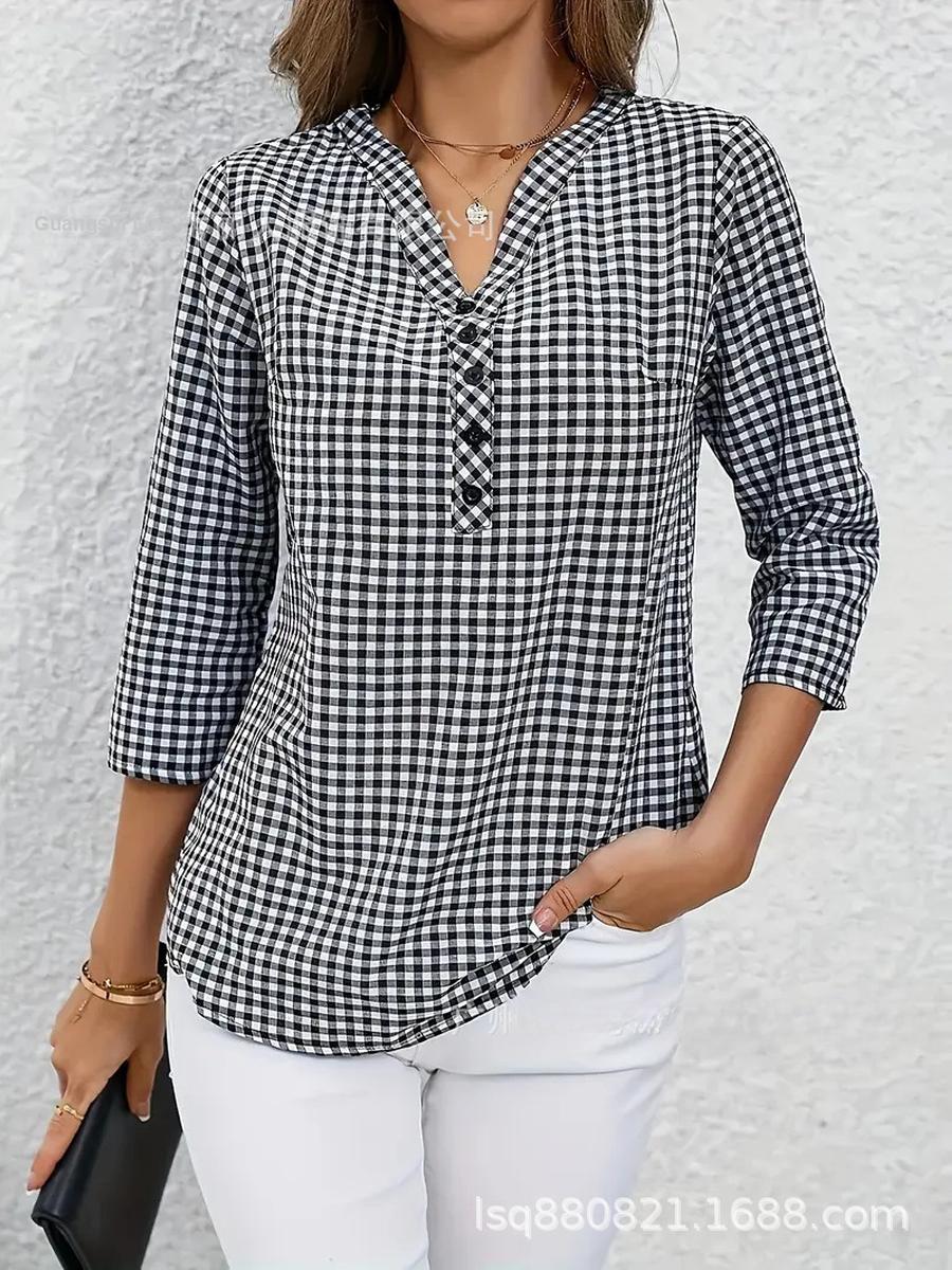 Women s Spring/Autumn Shirt Vintage Elegant Plaid and Striped Long Sleeve Shirt XL чорний
Women s Spring/Autumn Shirt Vintage Elegant Plaid and Striped Long Sleeve Shirt XL чорний