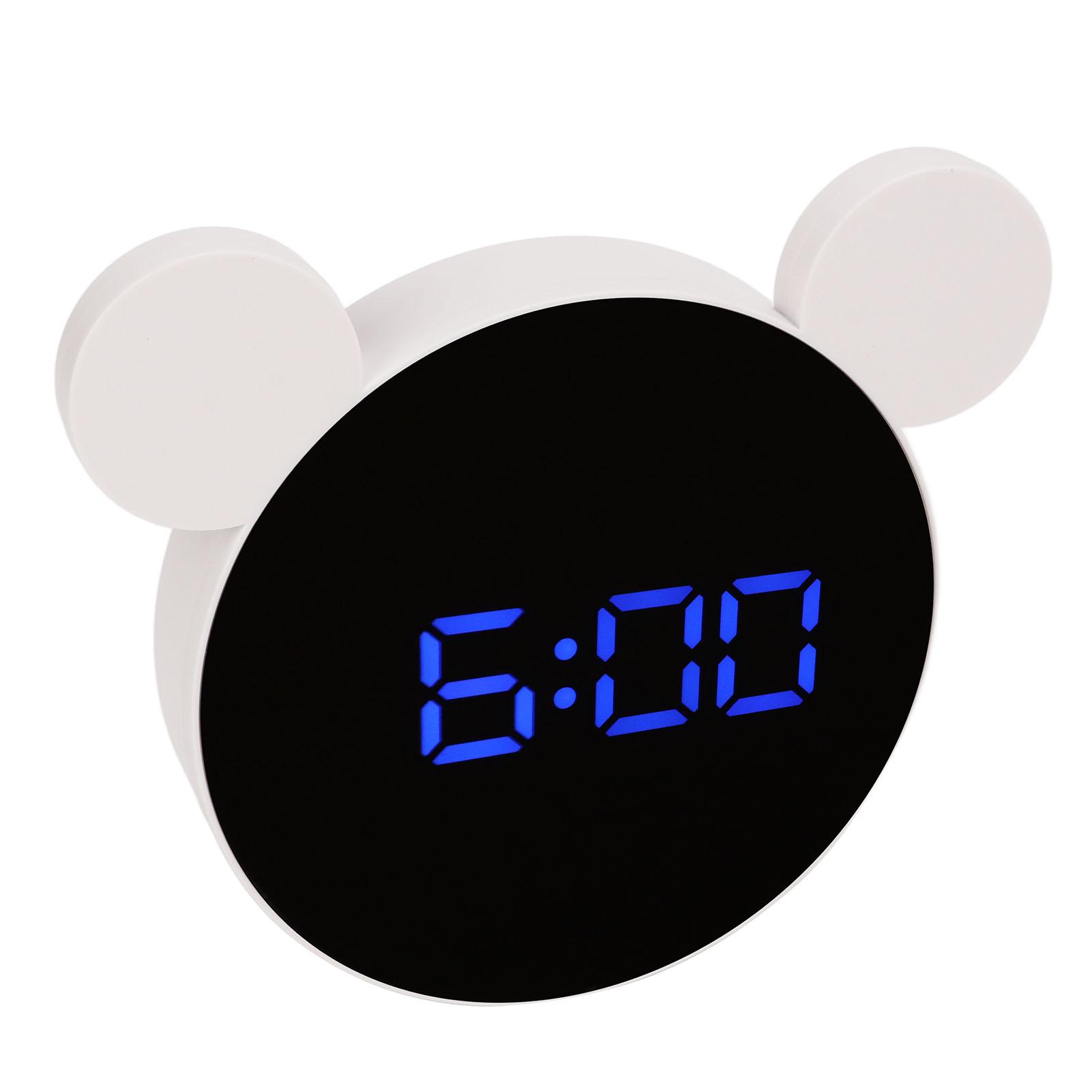 Mirrored Digital Alarm Clock Cute Mice Ear Shape LED Mirror Clock with Snooze Model Night Mode for
Mirrored Digital Alarm Clock Cute Mice Ear Shape LED Mirror Clock with Snooze Model Night Mode for