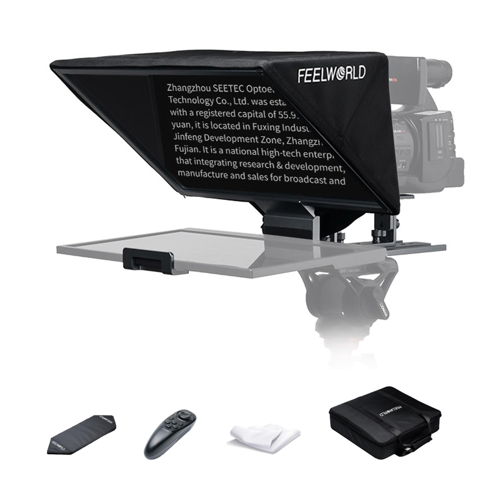 FEELWORLD TP16 16-дюймовый складной телесуфлер для цифровой зеркальной фотокамеры планшета смартфона с пультом дистанционного управления
FEELWORLD TP16 16-дюймовый складной телесуфлер для цифровой зеркальной фотокамеры планшета смартфона с пультом дистанционного управления