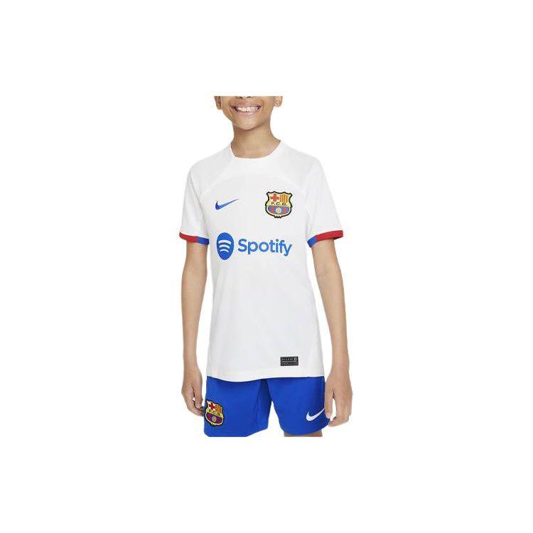 Nike FC Barcelona 2023/24 Stadium Away Letter Print Comfortable Crew Neck Football Short Sleeve T-Shirt Kids Tops White DX2760-101 S
Nike FC Barcelona 2023/24 Stadium Away Letter Print Comfortable Crew Neck Football Short Sleeve T-Shirt Kids Tops White DX2760-101 S
