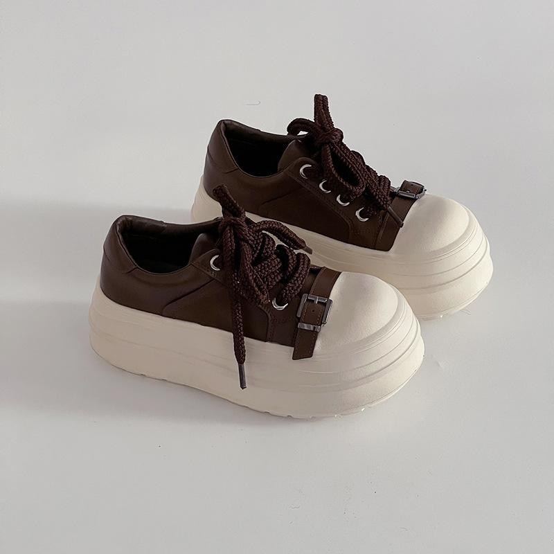 Fashion thick baseplate shoes autumn and spring retro heightening casual sports shoes versatile muffin soft sole women s white shoes tide 40 коричневый
Fashion thick baseplate shoes autumn and spring retro heightening casual sports shoes versatile muffin soft sole women s white shoes tide 40 коричневый