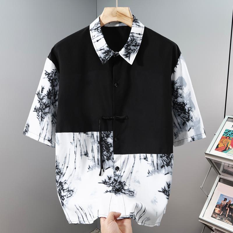 Men s Plus Size Bamboo Print Short Sleeve Shirt, Loose Casual Button Down Top (4XL-10XL) 10XL(150kg-160kg) синій
Men s Plus Size Bamboo Print Short Sleeve Shirt, Loose Casual Button Down Top (4XL-10XL) 10XL(150kg-160kg) синій