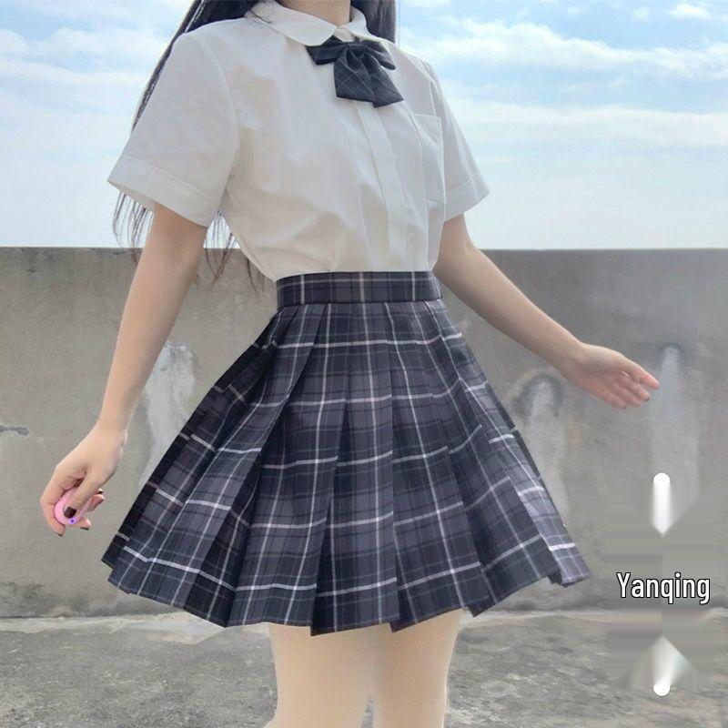 Authentic Japanese JK Short Sleeve Sailor Suit & Pleated Plaid Skirt Set for Women - Spring/Summer Edition L
Authentic Japanese JK Short Sleeve Sailor Suit & Pleated Plaid Skirt Set for Women - Spring/Summer Edition L